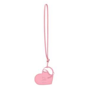 Christian Louboutin Leather Heart Calipso Pink Bag Charm
